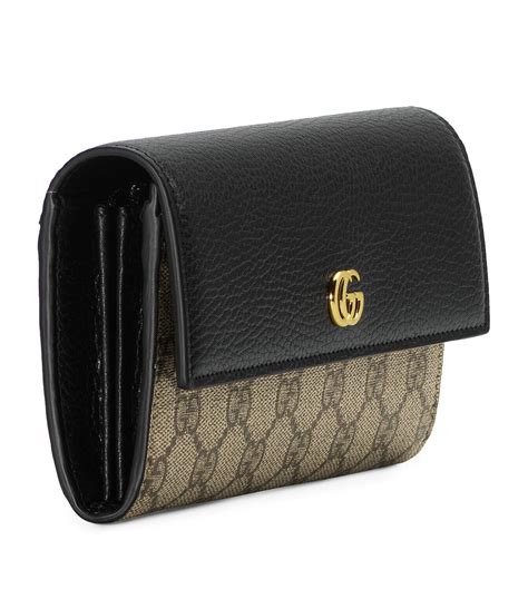 gucci marmont 2.0 leather continental wallet|Gucci Marmont wallet men's.